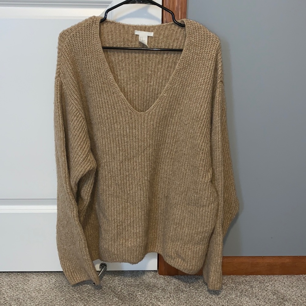 Oversized knit sweater